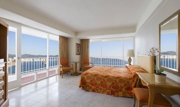 Chambre king avec vue sur la mer Hôtel Krystal Beach Acapulco - 