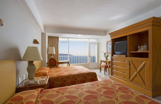 Standard avec vue sur l'océan Hôtel Krystal Beach Acapulco - 