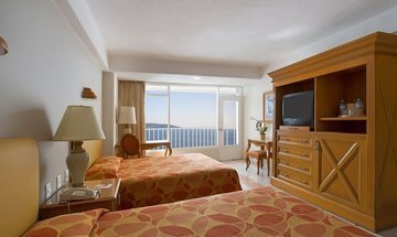Chambre double avec vue sur la mer Hôtel Krystal Beach Acapulco - 